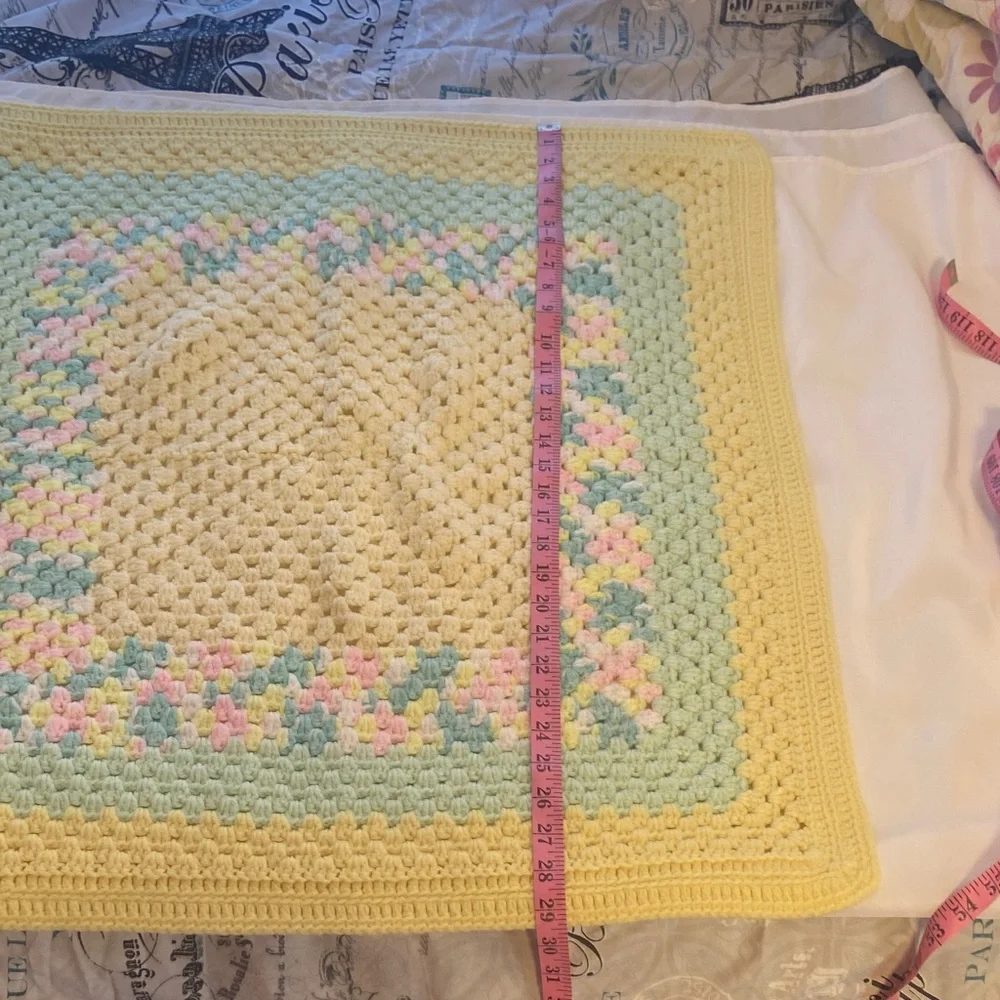 Pastel Crochet Baby Blanket